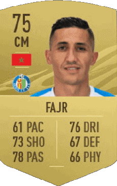 Videospiele F I F A - Karten Spieler Marokko Fayçal Fajr 