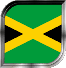Bandiere America Giamaica Quadrato 
