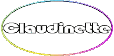 Nombre FEMENINO - Francia C Claudinette 