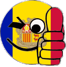 Flags Europe Andorra Smiley - OK 