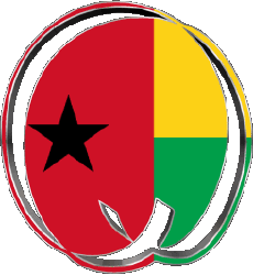 Drapeaux Afrique Guinée Bissau Forme 02 