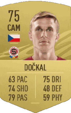 Multimedia Vídeo Juegos F I F A - Jugadores  cartas Republica checa Borek Dockal 