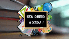 Messagi Italiano Buon Rientro a Scuola Sfondo animato 003 