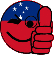 Bandiere Oceania Samoa Faccina - OK 