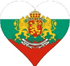 Fahnen Europa Bulgarien Herz 