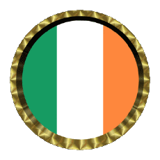 Fahnen Europa Irland Rund - Ringe 