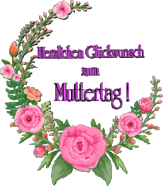 Mensajes Alemán Herzlichen Glückwunsch zum Muttertag 011 