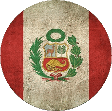 Flags America Peru Round 