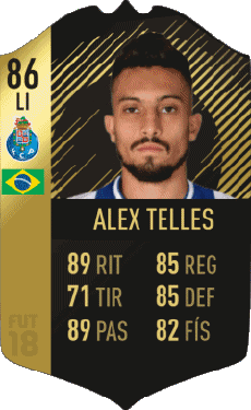 Multimedia Videospiele F I F A - Karten Spieler Brasilien Alex Nicolao Telles 