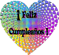 Nachrichten Spanisch Feliz Cumpleaños Corazón 012 