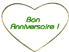 Mensajes Francés Bon Anniversaire Coeur 001 