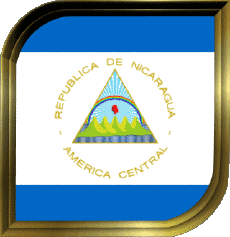 Bandiere America Nicaragua Quadrato 