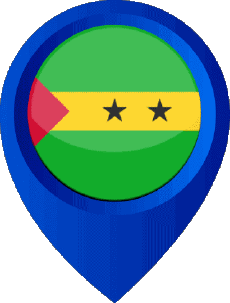 Banderas África Santo Tomé y Príncipe Marcador de ubicación 