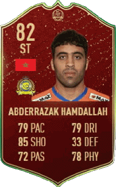 Multimedia Videogiochi F I F A - Giocatori carte Marocco Abderrazak Hamdallah 