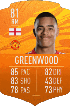 Multimedia Videospiele F I F A - Karten Spieler England Mason Greenwood 
