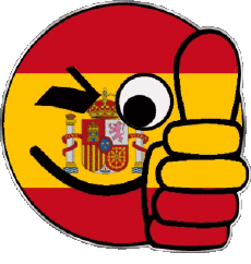 Bandiere Europa Spagna Faccina - OK 