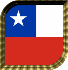Drapeaux Amériques Chili Carré 