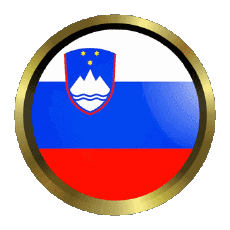 Drapeaux Europe Slovénie Rond - Anneaux 