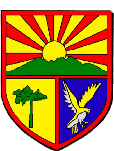 Blasón-Banderas Francia Departamentos - Ciudades 974 LA PLAINE DES PALMISTES Blasón