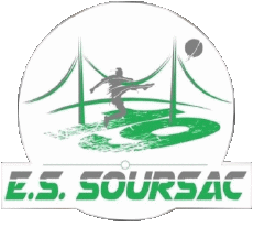 Sports FootBall Club France Logo Nouvelle-Aquitaine 19 - Corrèze E.S Soursac 