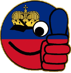 Banderas Europa Liechtenstein Smiley - OK 