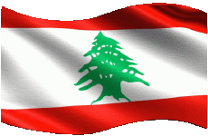 Drapeaux Asie Liban Rectangle 