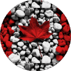 Flags America Canada Round 