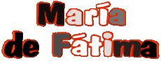 First Names FEMININE - Spain M Composed María de Fátima 