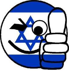 Drapeaux Asie Israël Smiley - OK 