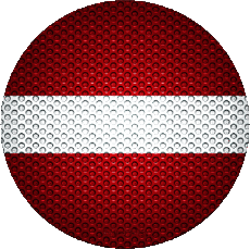 Drapeaux Europe Lettonie Rond 