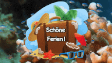 Messages German Schöne Ferien Animated Background 006 