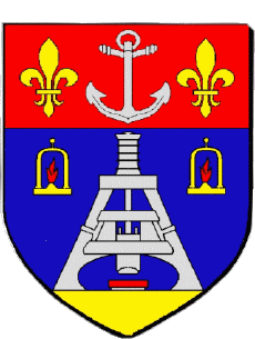 Blason-Drapeaux France Départements - Villes 71 LE CREUSOT Blason