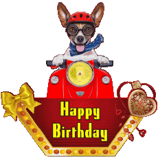 Messagi Inglese Happy Birthday Animals 010 