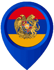 Drapeaux Asie Arménie Epingle de Localisation 