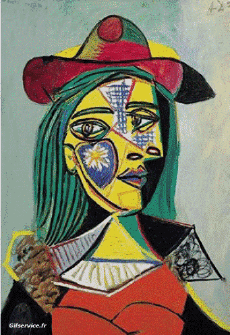 Humor - Fun Morphing - Parece Artistas pintores recreación de arte covid de contención Getty desafío - Pablo Picasso 