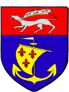 Blasone-Bandiere Francia Dipartimenti - Città 56 QUIBERON Blasone