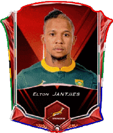 Sports Rugby - Joueurs Afrique du Sud Elton Jantjies 