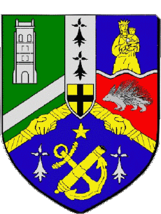 Blasón-Banderas Francia Departamentos - Ciudades 44 PORNIC Blasón