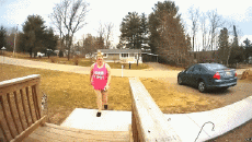 Humor -  Fun MENSCHEN Treppe Fail Serie 01 