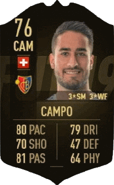 Multimedia Videogiochi F I F A - Giocatori carte Svizzera Samuele Campo 