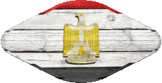 Fahnen Afrika Ägypten Oval 02 