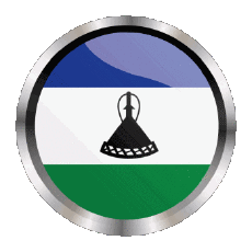 Banderas África Lesoto Ronda - Anillos 