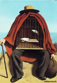 Humor - Fun Morphing - Parece Artistas pintores recreación de arte covid de contención Getty desafío - René Magritte 