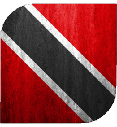 Drapeaux Amériques Trinité et Tobago Carré 