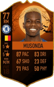 Multimedia Videospiele F I F A - Karten Spieler Belgien Charly Musonda 