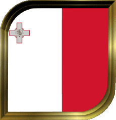 Bandiere Europa Malta Quadrato 
