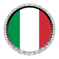 Drapeaux Europe Italie National Rond - Anneaux 