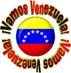 Messages Espagnol Vamos Venezuela Bandera 
