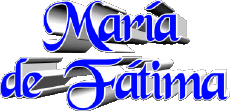 Vorname WEIBLICH - Spanien M Zusammengesetzter María de Fátima 