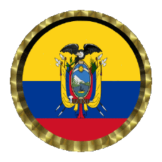 Drapeaux Amériques Colombie Rond - Anneaux 